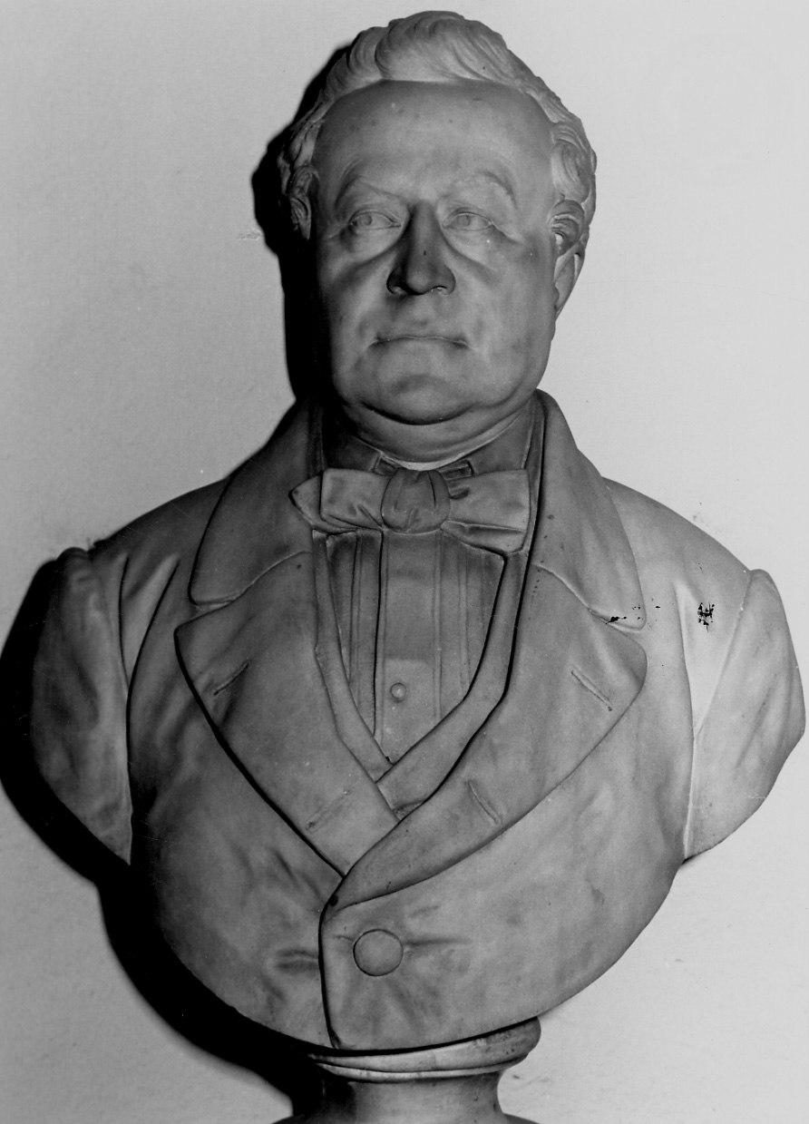 busto ritratto di Giuseppe Coda (busto, opera isolata) - bottega piemontese (terzo quarto sec. XIX)