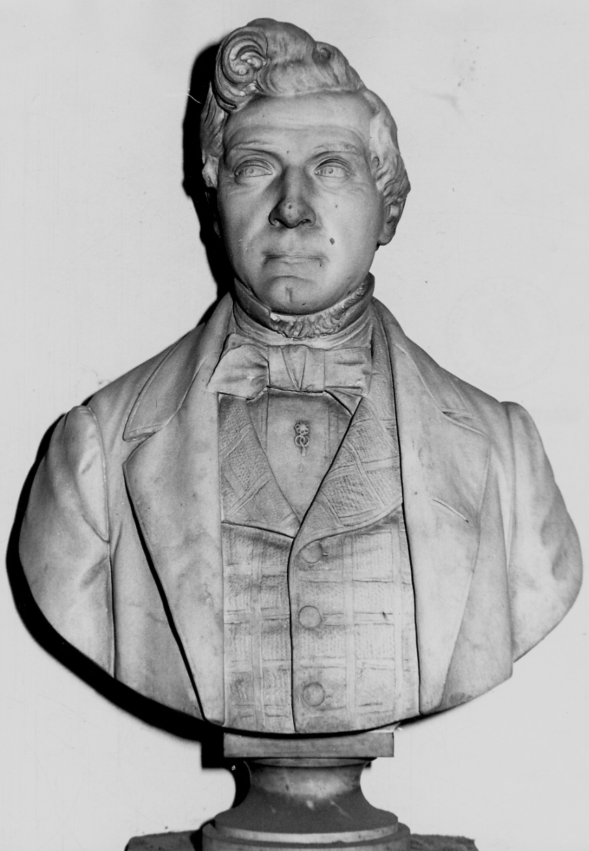 busto ritratto di Bartolomeo Bertolotti (busto, opera isolata) - bottega piemontese (terzo quarto sec. XIX)