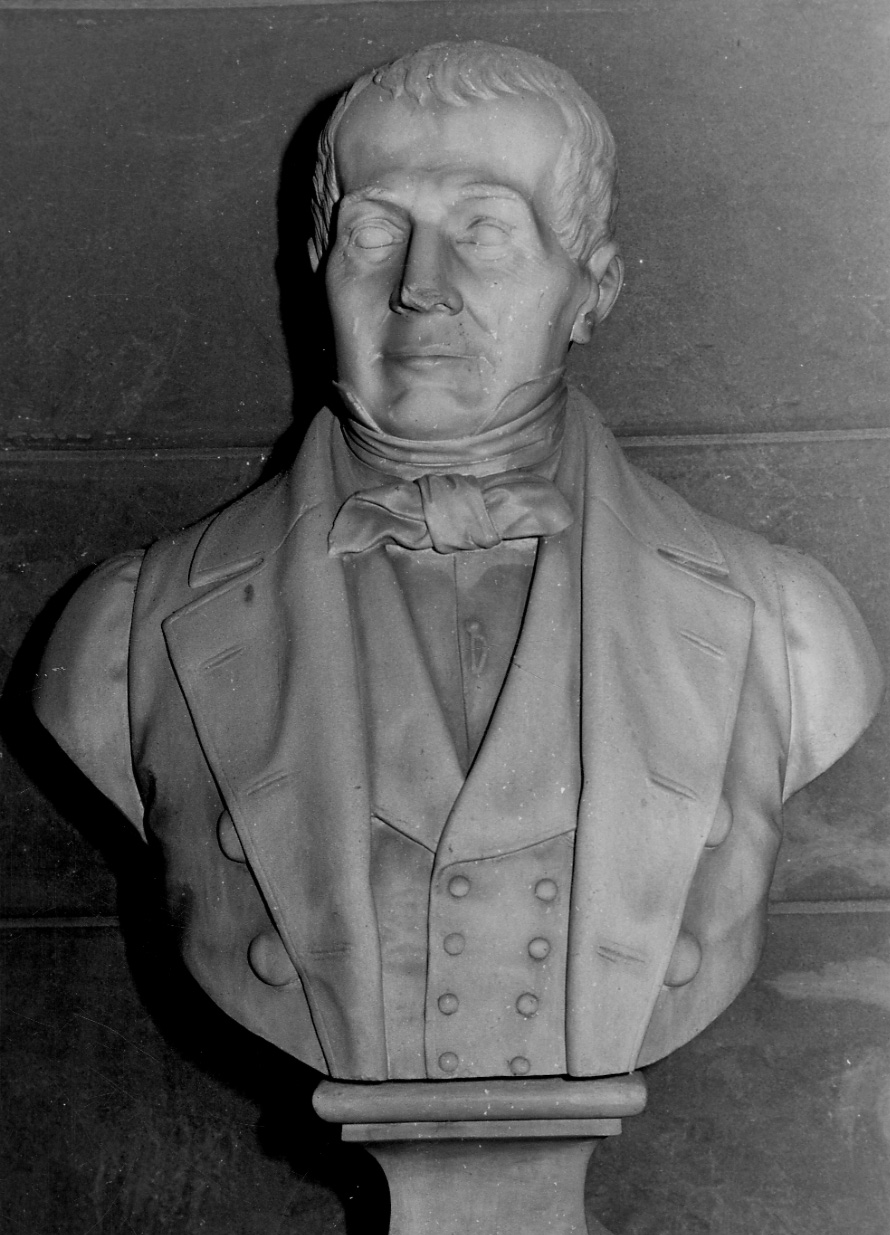 busto ritratto di Agostino Furno (busto, opera isolata) di Ferrero Luigi (metà sec. XIX)