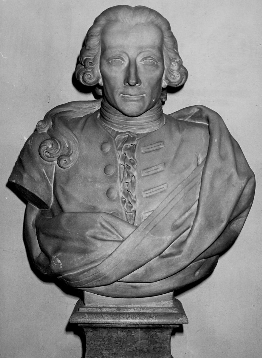 busto ritratto di Carlo Francesco Isnardi (busto, opera isolata) di Ladatte Francesco (terzo quarto sec. XVIII)