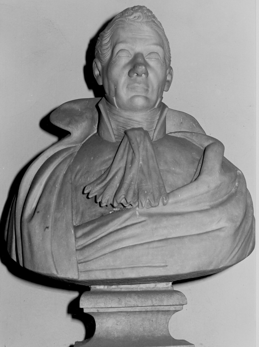 busto ritratto di Giuseppe Bartolomeo Frichignono (busto, opera isolata) - bottega piemontese (secondo quarto sec. XIX)
