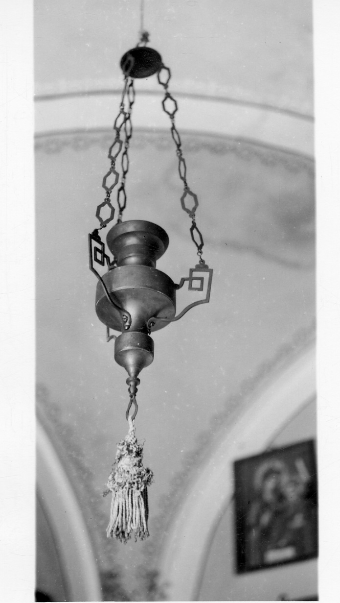 lampada da chiesa, opera isolata - bottega piemontese (seconda metà sec. XVIII)