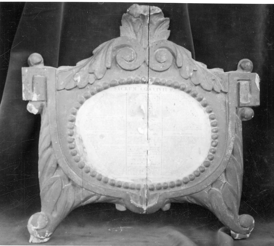 cartagloria, opera isolata - bottega piemontese (fine sec. XVIII)