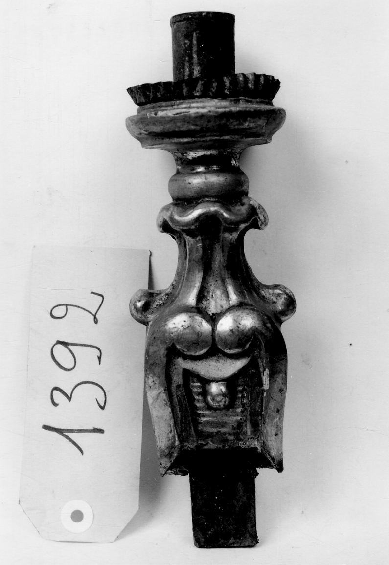 candelabro, frammento - bottega piemontese (prima metà sec. XIX)