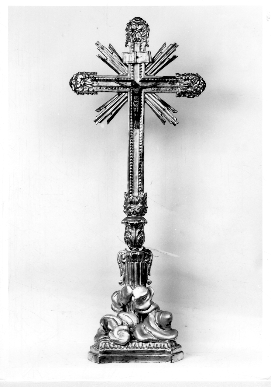 Cristo crocifisso (croce d'altare, opera isolata) - bottega piemontese (prima metà sec. XIX)