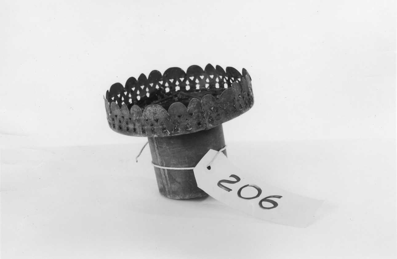 lampada del SS. Sacramento, frammento - bottega piemontese (prima metà sec. XIX)