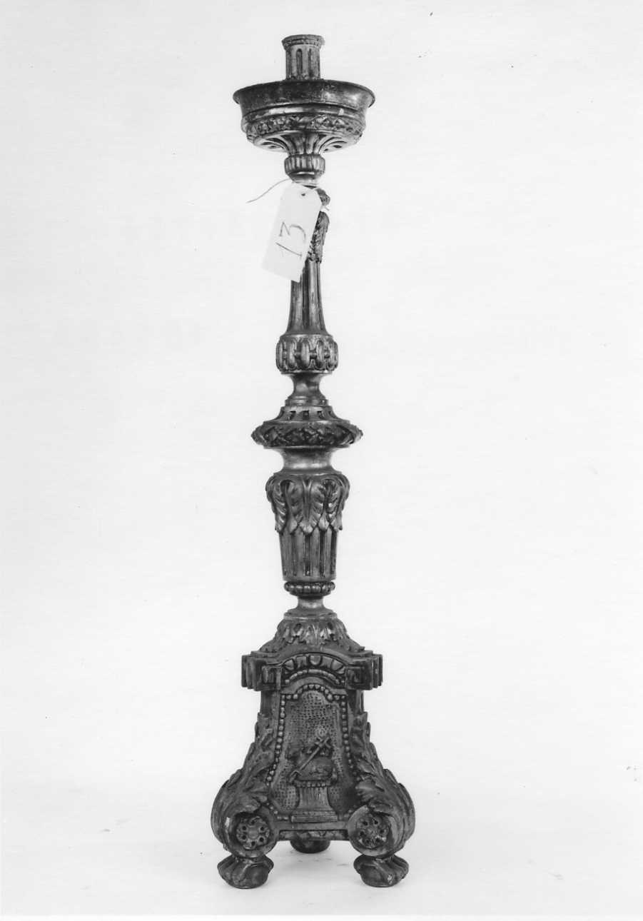 Agnus Dei (candeliere, serie) - bottega piemontese (fine, inizio sec. XVIII, sec. XIX)