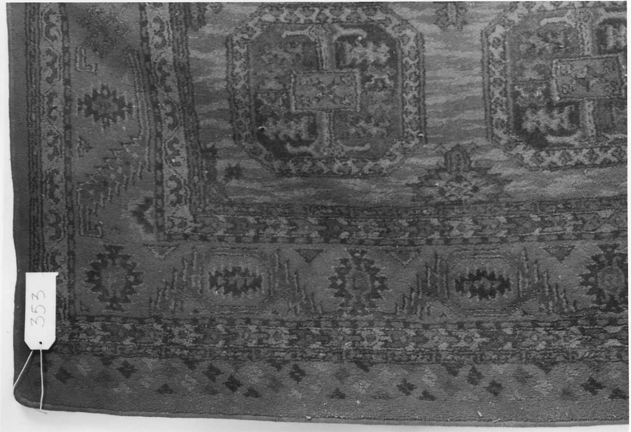 motivi decorativi geometrici (tappeto, opera isolata) - manifattura italiana (prima metà sec. XX)