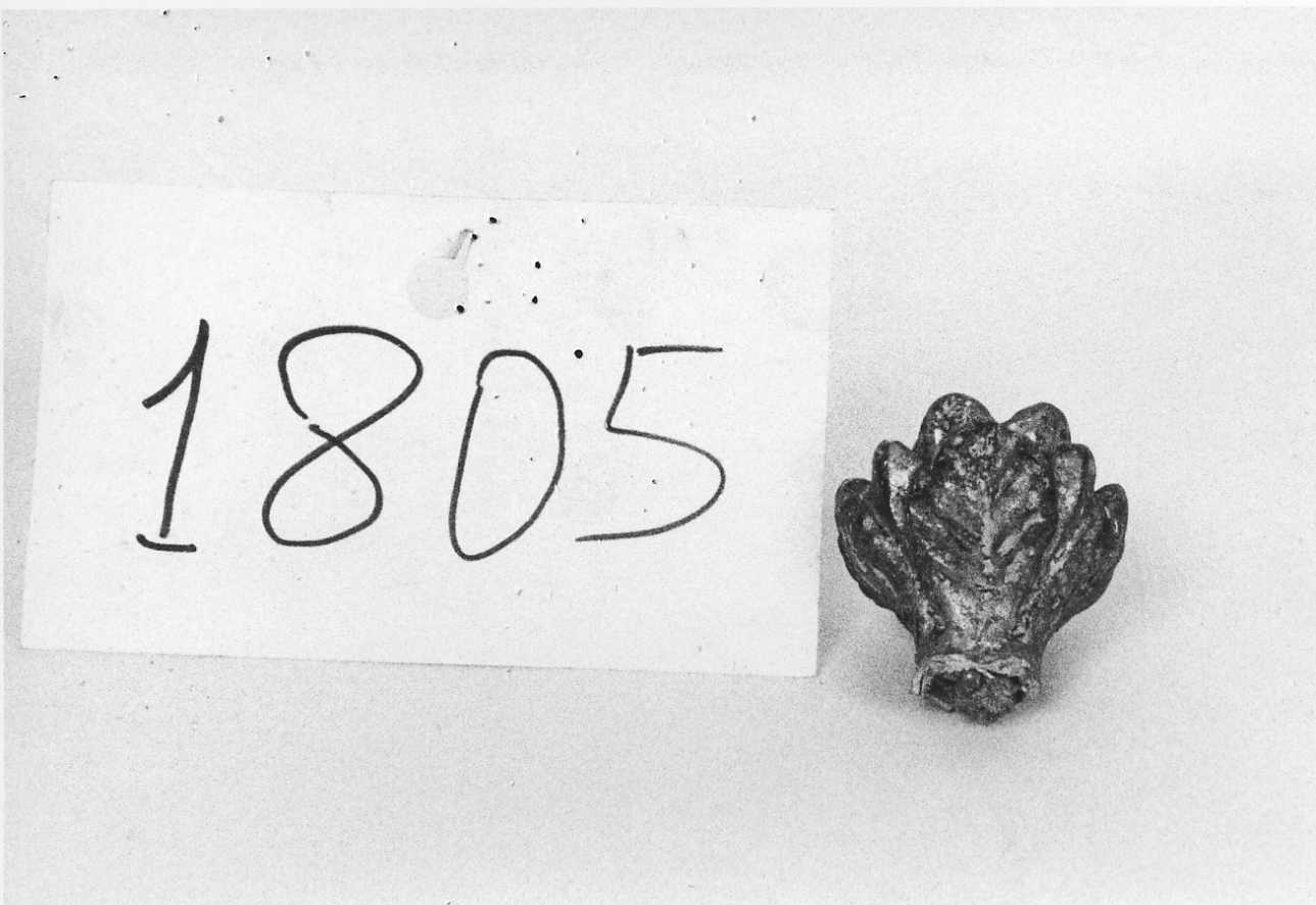 decorazione plastica, frammento - bottega piemontese (prima metà sec. XIX)