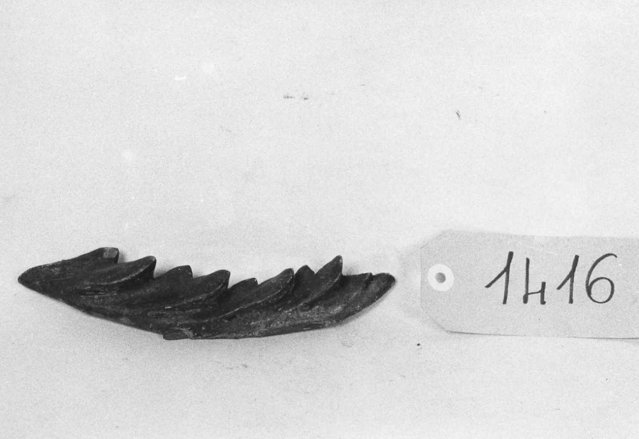 decorazione plastica, frammento - bottega piemontese (prima metà sec. XIX)