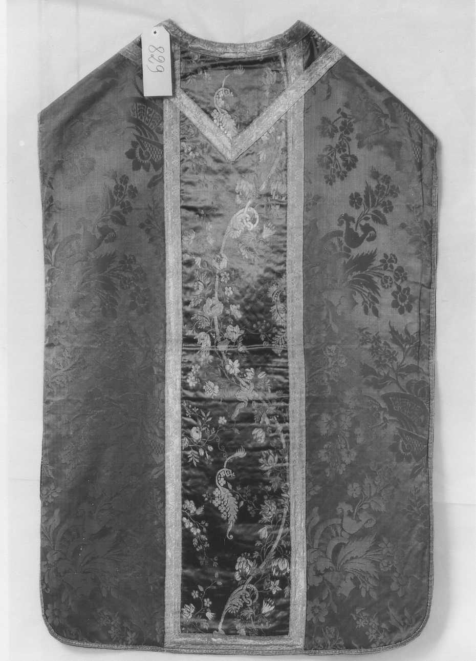 motivi decorativi floreali (pianeta, opera isolata) - manifattura italiana (prima metà sec. XIX)