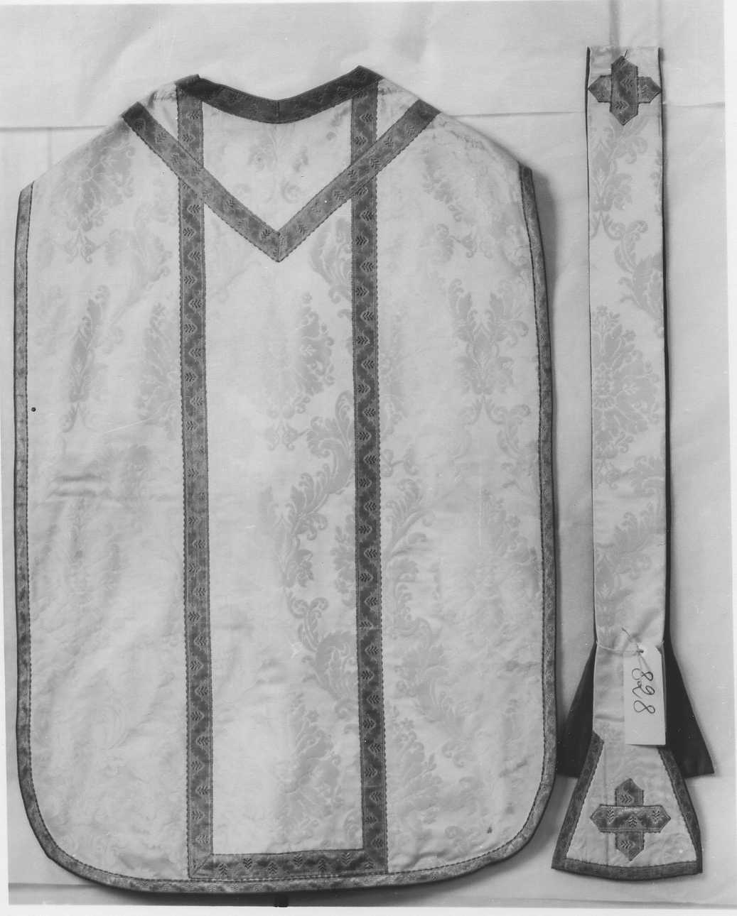 croce (stola, elemento d'insieme) - manifattura italiana (ultimo quarto sec. XIX)