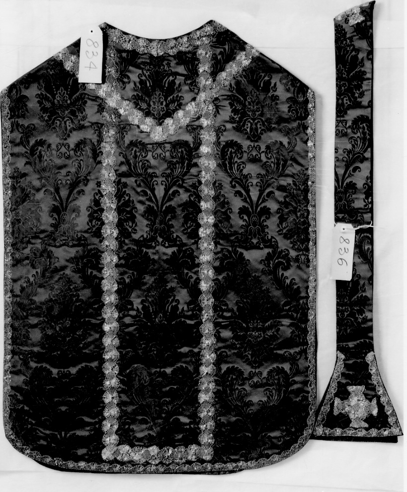 croce (stola, elemento d'insieme) - manifattura italiana (fine, inizio sec. XIX, sec. XX)