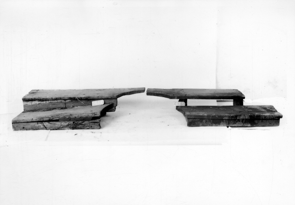 pedana, frammento - bottega piemontese (sec. XIX)