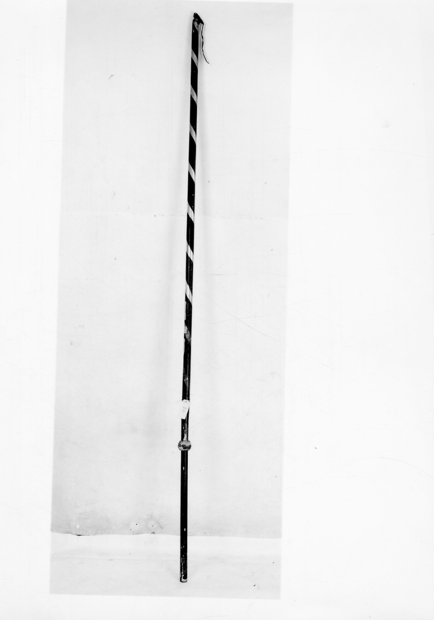 asta di baldacchino processionale, serie - bottega piemontese (seconda metà sec. XIX)