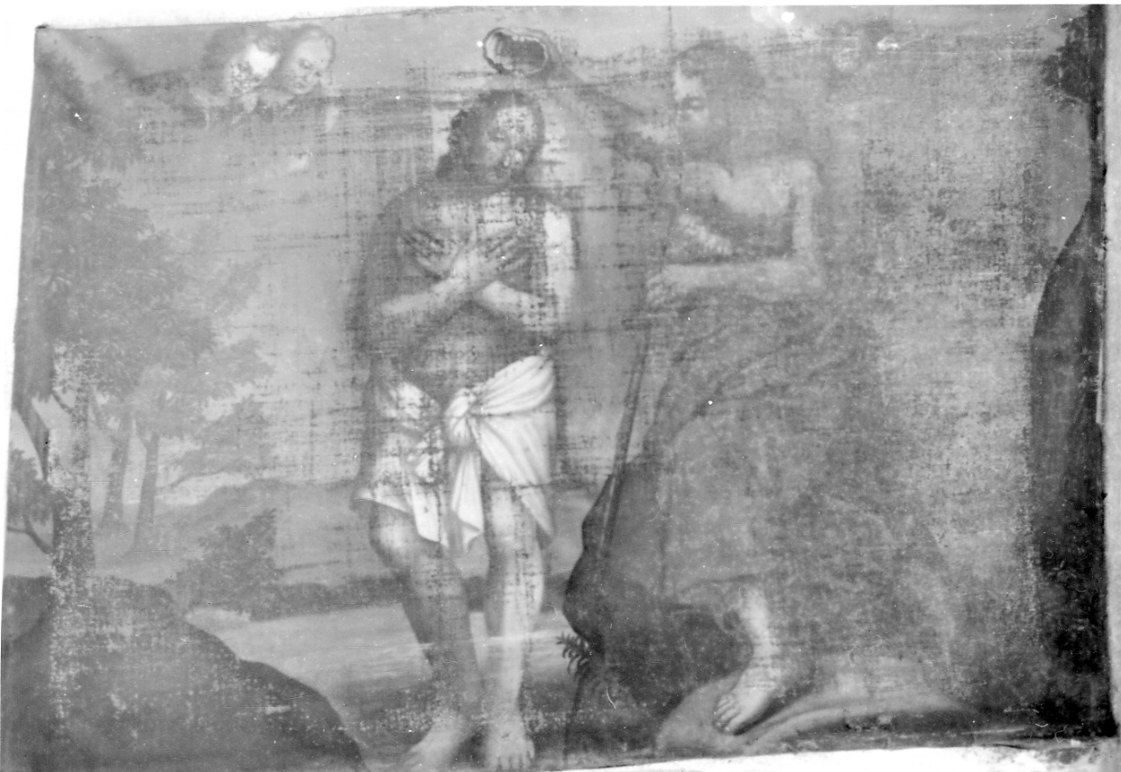 battesimo di Cristo (dipinto, opera isolata) - ambito piemontese (sec. XVII)