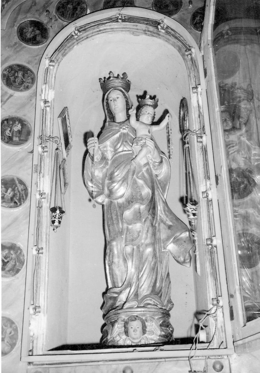 Madonna del Rosario (statua, opera isolata) - ambito vercellese (fine sec. XVII)