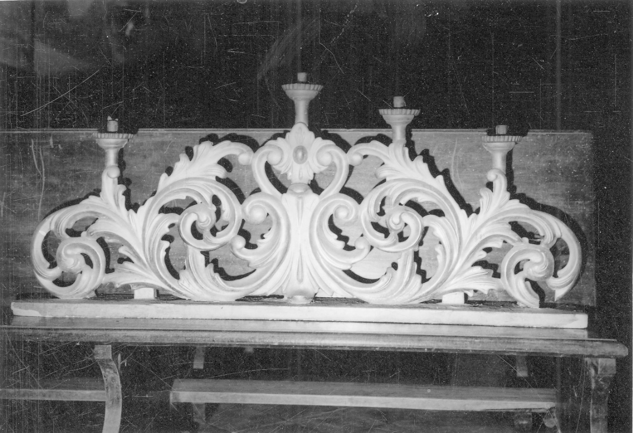 candelabro, serie - bottega piemontese (sec. XVIII)