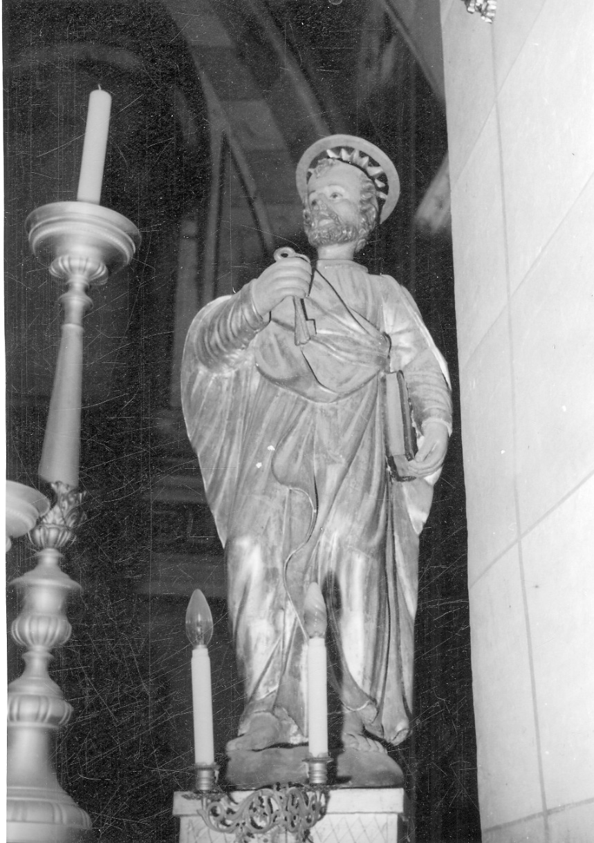 San Pietro Apostolo (statua, opera isolata) - ambito biellese-valsesiano (inizio sec. XVII)
