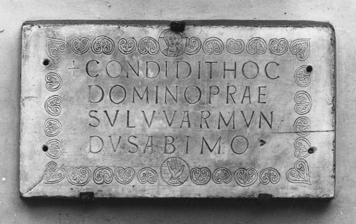 lapide commemorativa, opera isolata - ambito eporediese (fine, inizio sec. X, sec. XI)