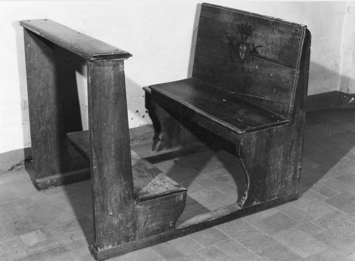 banco da chiesa, opera isolata - ambito piemontese (sec. XVIII)