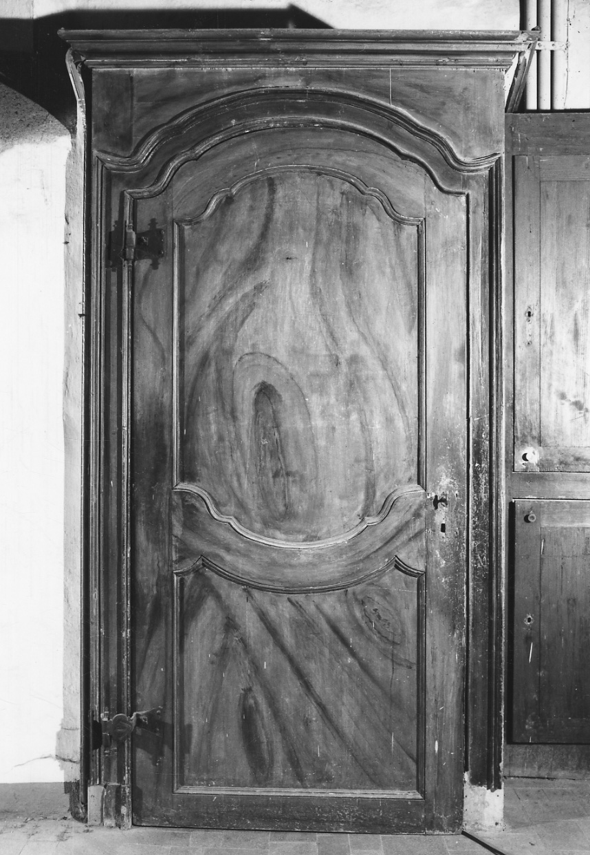 porta - ad un battente, serie - ambito piemontese (metà sec. XVIII)