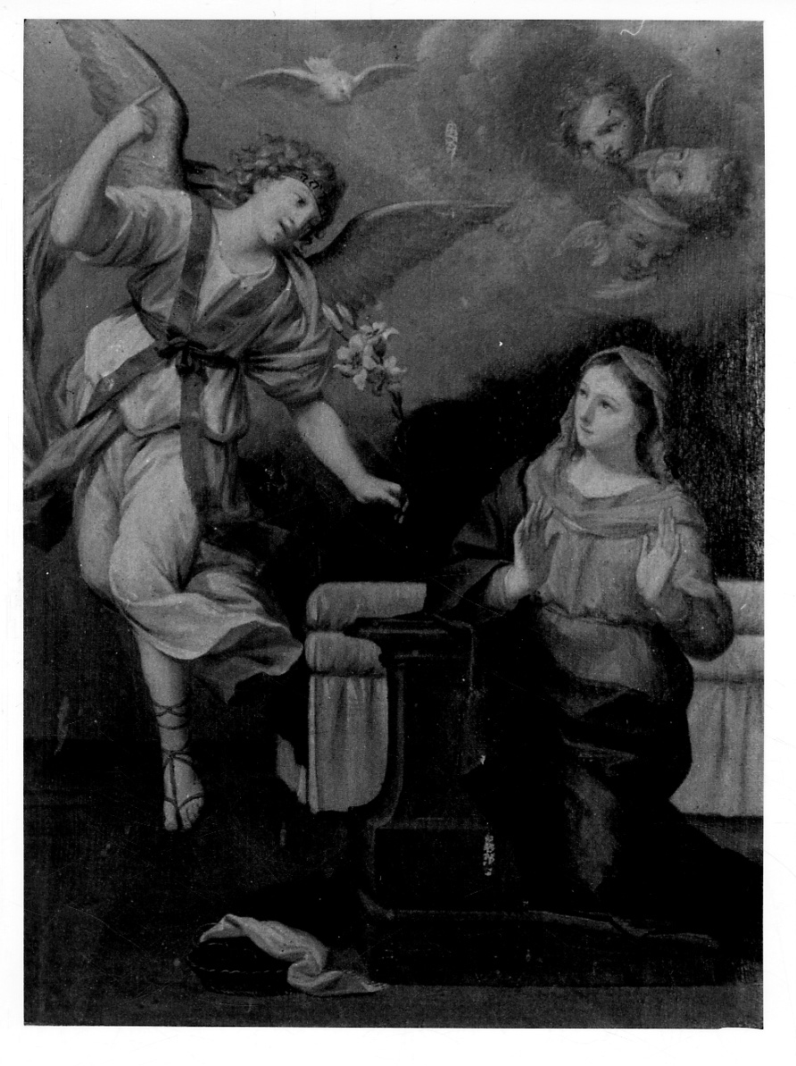 Annunciazione (dipinto, opera isolata) - ambito piemontese (ultimo quarto sec. XVII)