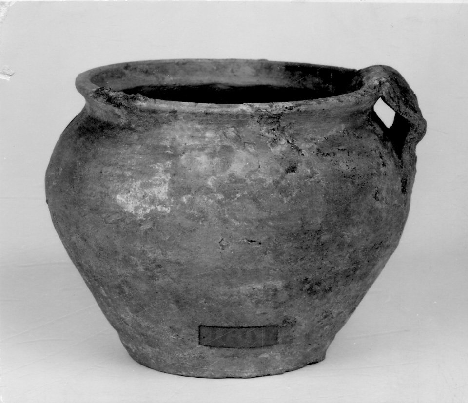 olla - monoansata, opera isolata - bottega piemontese (sec. XII)