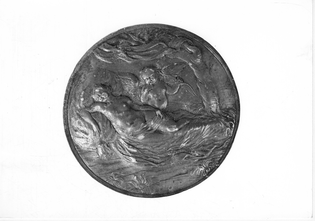 Venere e Cupido (placchetta, opera isolata) - ambito francese (fine sec. XVI)