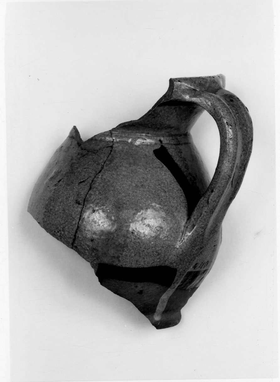 boccale, frammento - bottega piemontese (secc. XV/ XVIII)