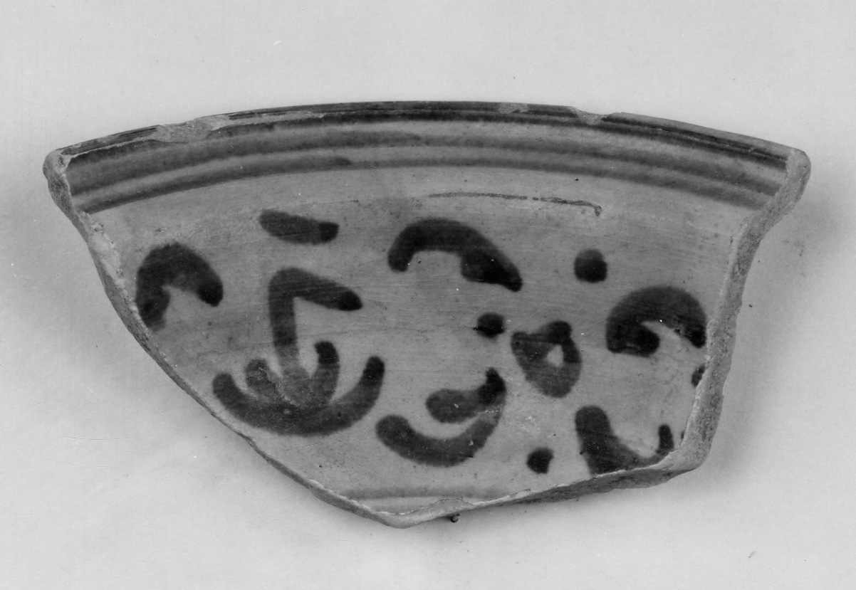scodella, frammento - bottega piemontese (secc. XVI/ XVII)