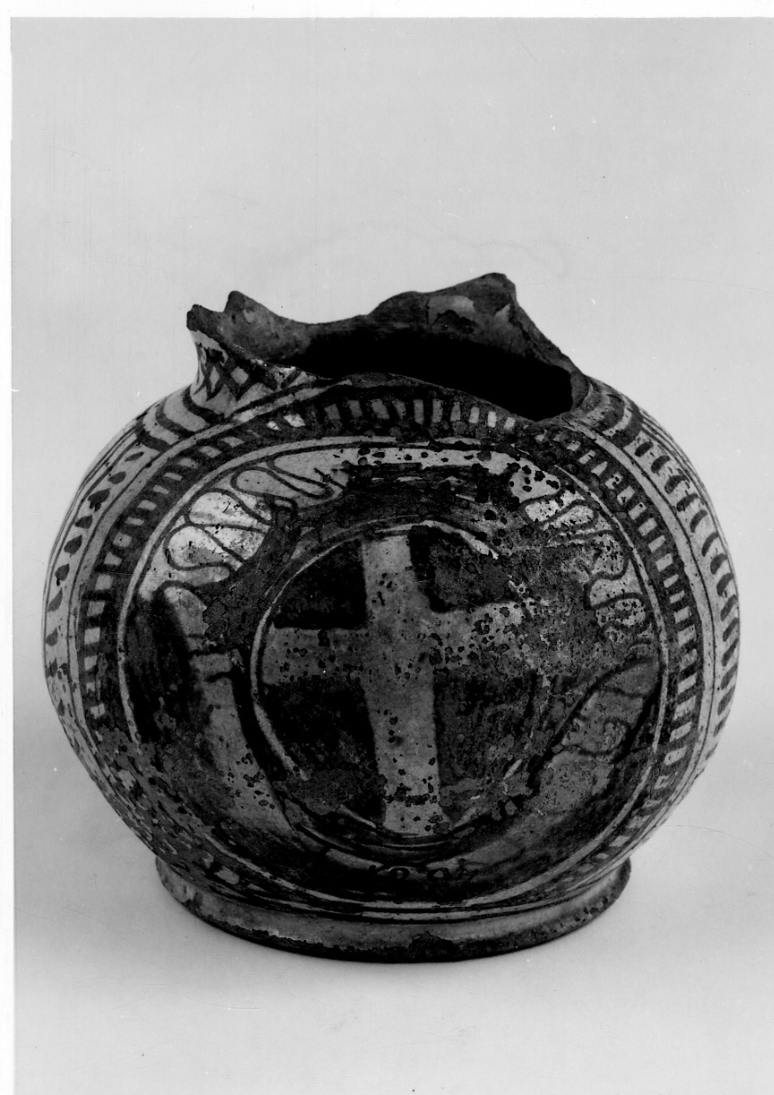 boccale, frammento - bottega piemontese (secc. XVI/ XVII)