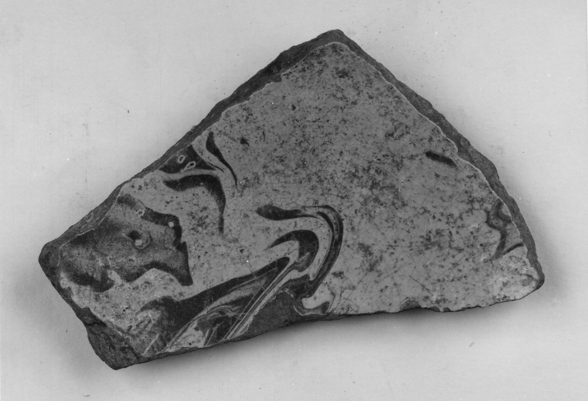 ciotola, frammento - bottega piemontese (secc. XVI/ XVIII)