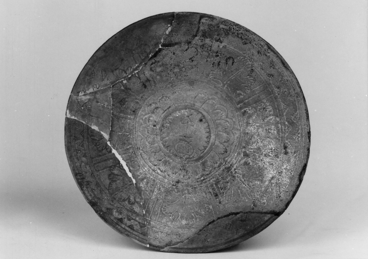 piatto, opera isolata - bottega piemontese (sec. XVI)