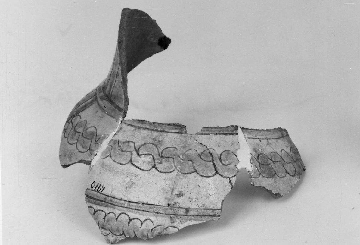 boccale, frammento - bottega piemontese (secc. XV/ XVI)