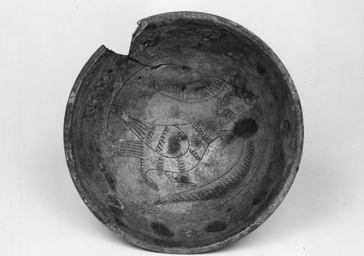 uccello (bacino, opera isolata) - bottega piemontese (secc. XV/ XVI)