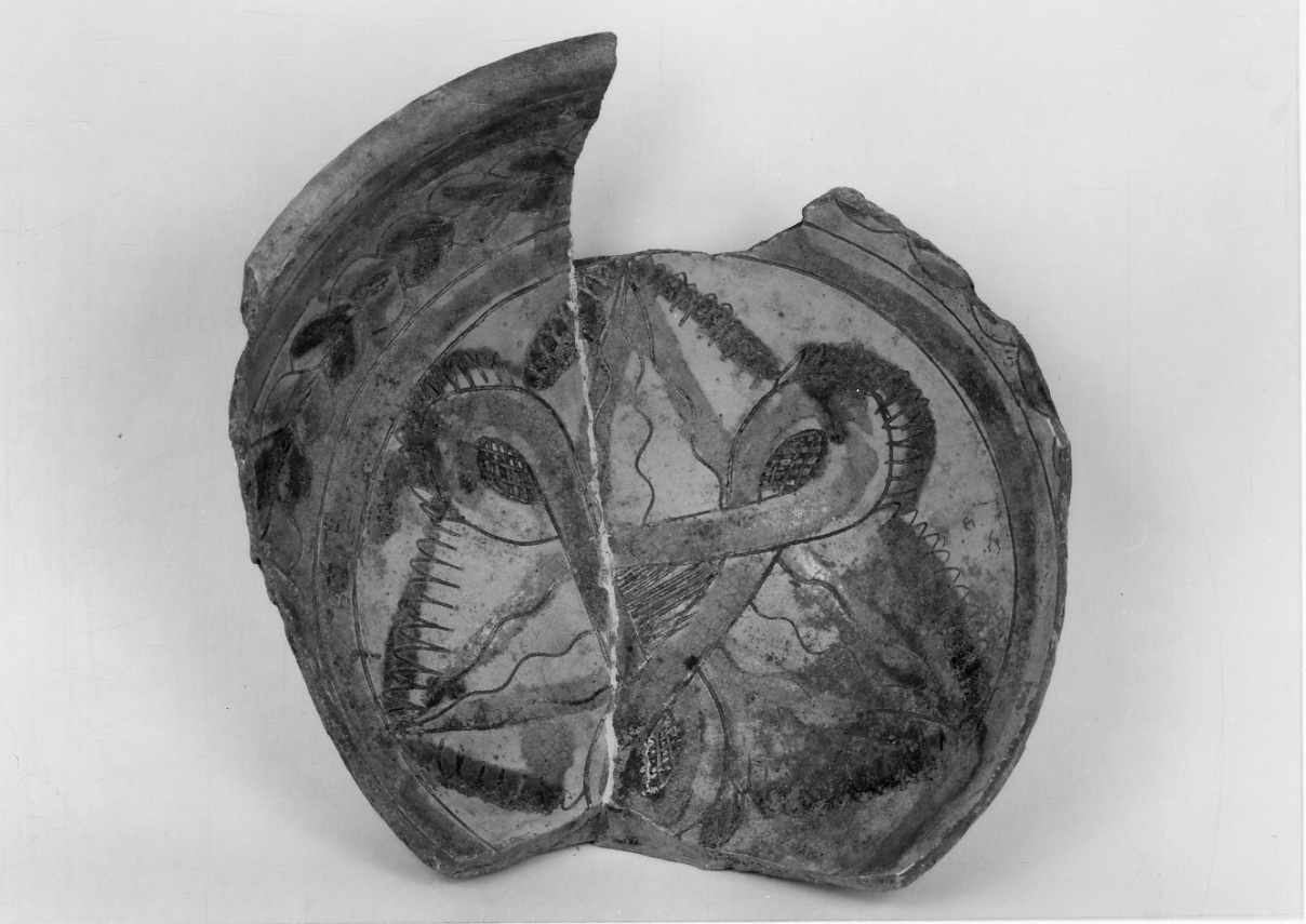 bacino, frammento - bottega piemontese (secc. XV/ XVI)