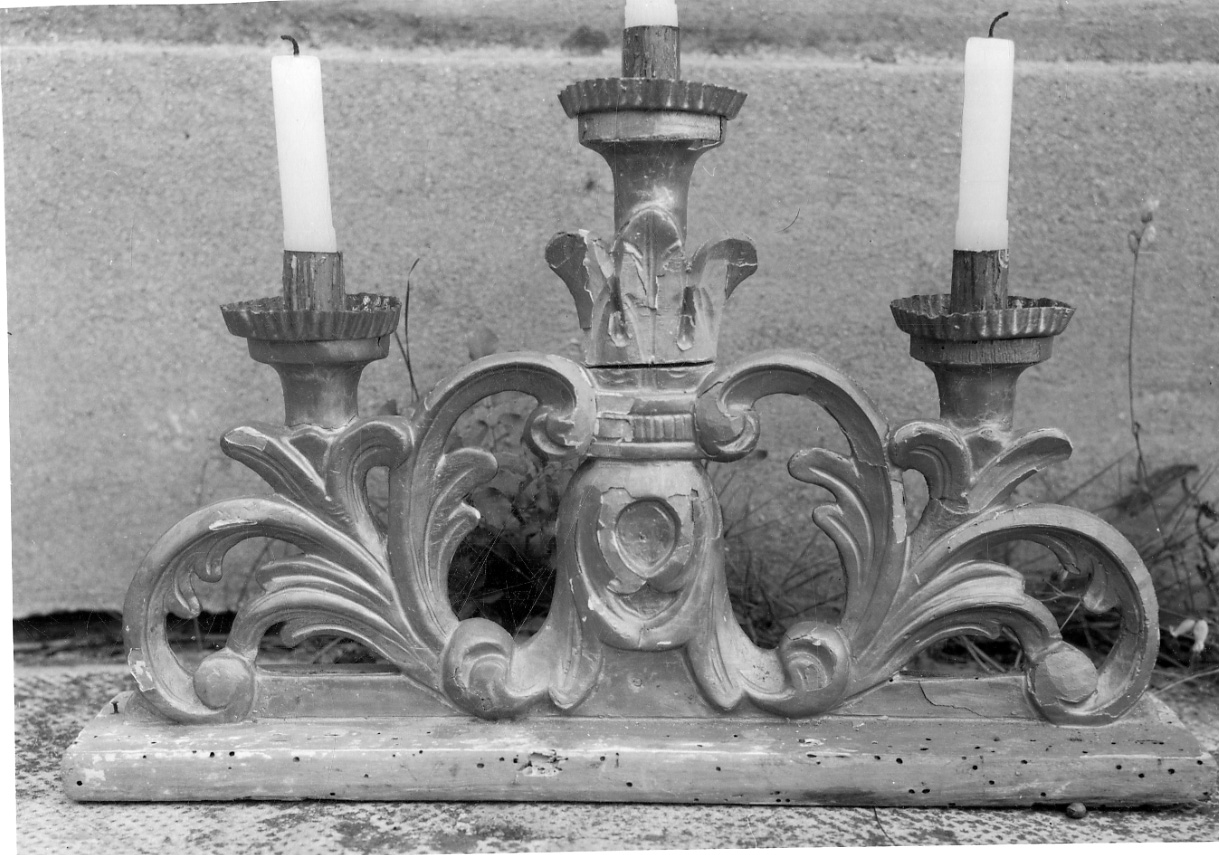 candelabro, serie - ambito torinese (seconda metà sec. XVIII)