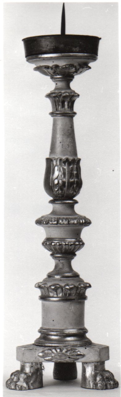 candeliere, serie - bottega piemontese (prima metà sec. XIX)