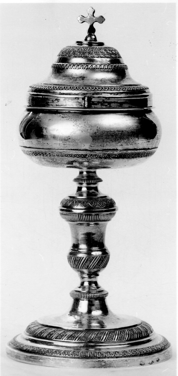 pisside, opera isolata - bottega piemontese (terzo quarto sec. XIX)