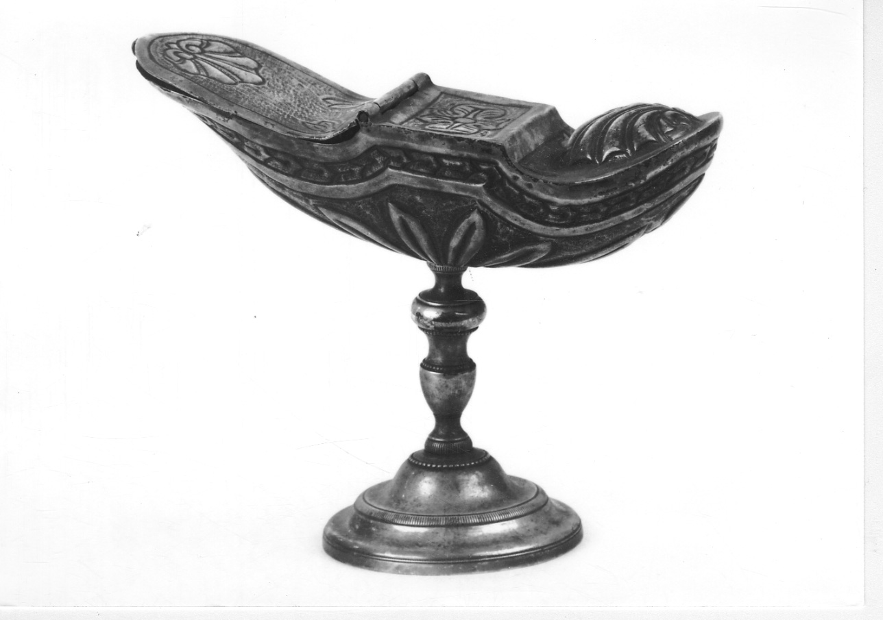 navicella portaincenso, opera isolata - bottega piemontese (ultimo quarto sec. XIX)