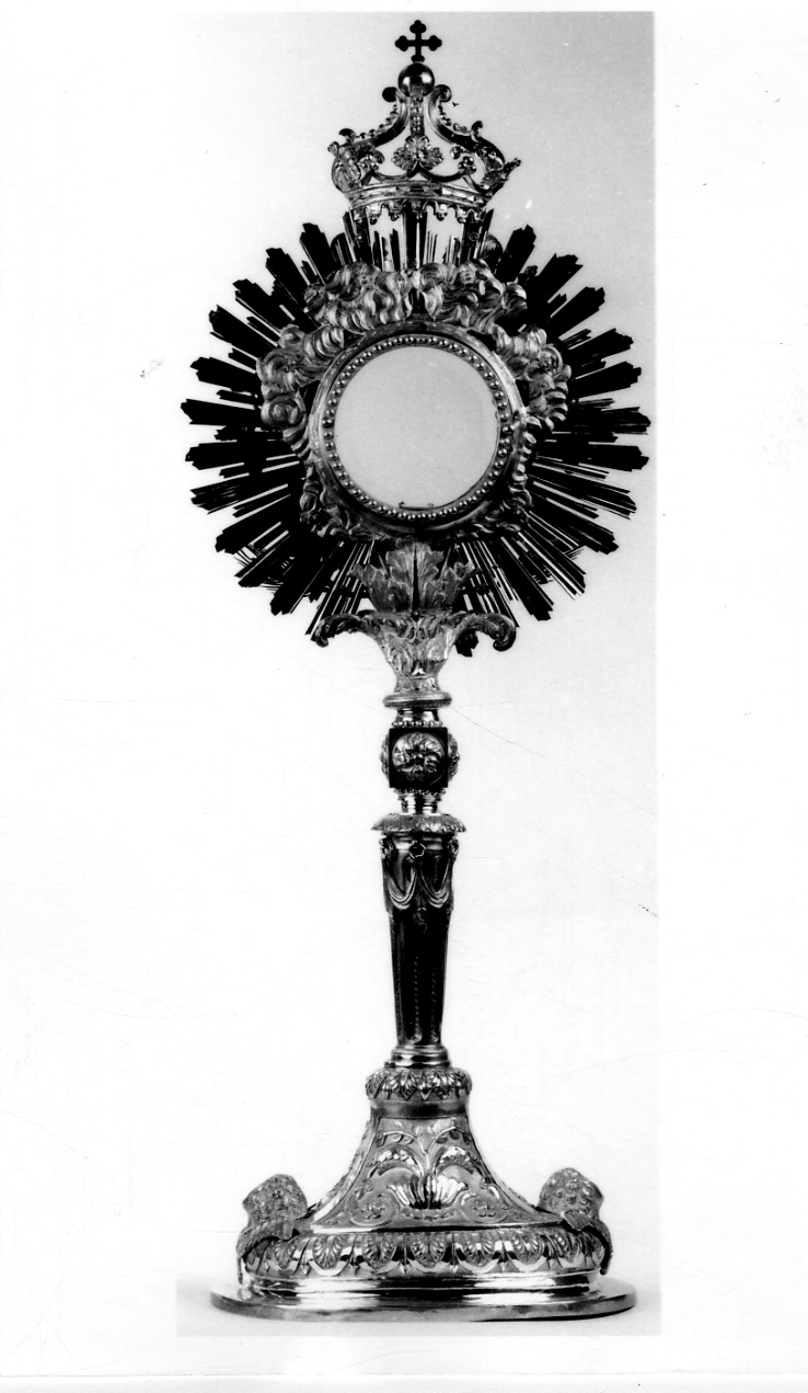 ostensorio - a raggiera, opera isolata di Vedani Angelo Maria (secondo quarto sec. XIX)