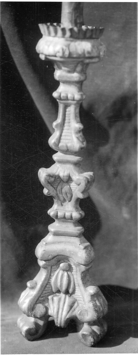 candeliere, serie - bottega piemontese (seconda metà sec. XVIII)