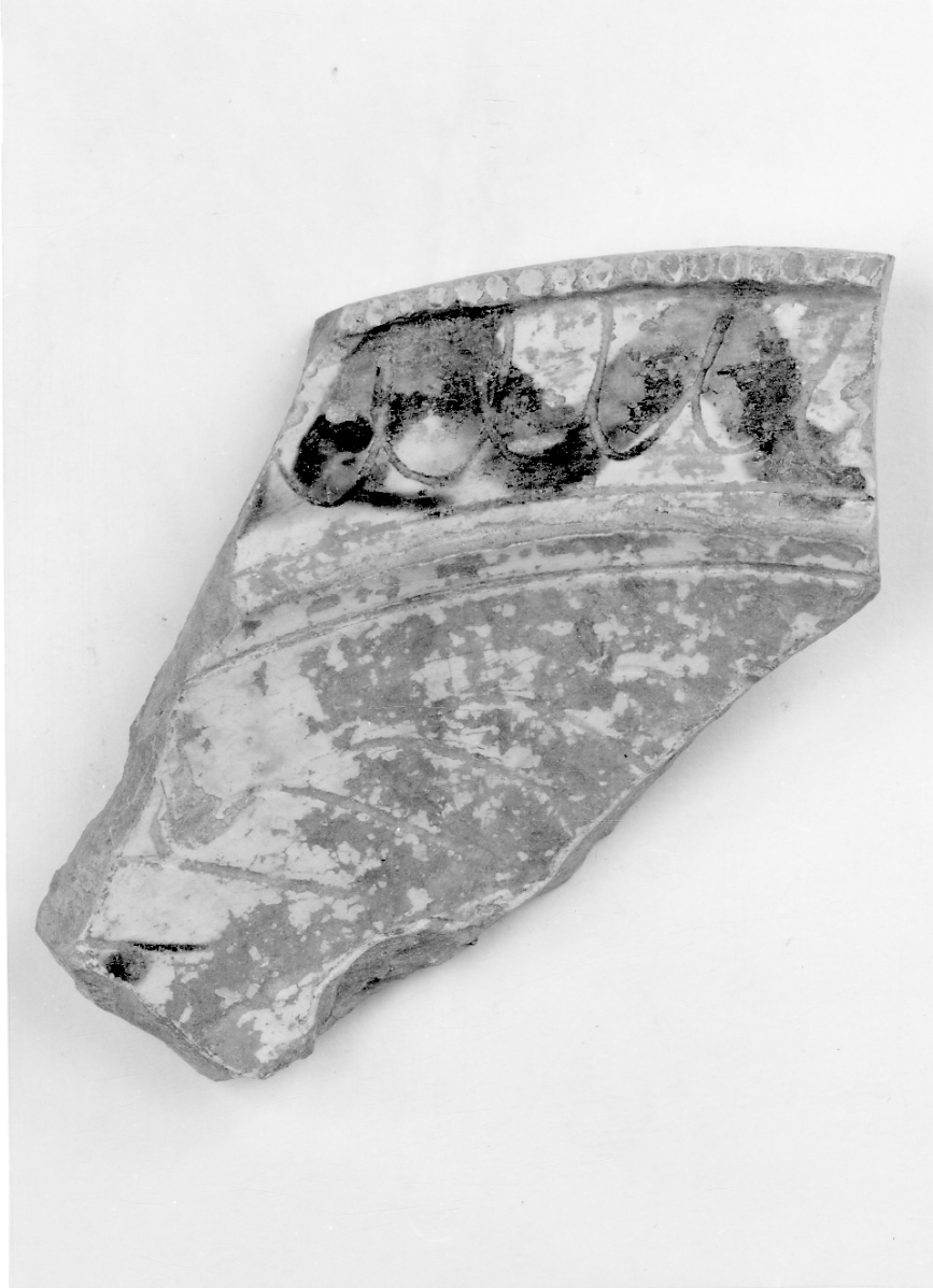 scodella, frammento - bottega piemontese (secc. XVI/ XVII)