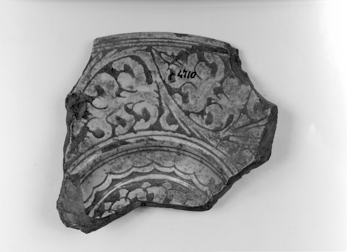 scodella, frammento - bottega piemontese (secc. XVI/ XVII)