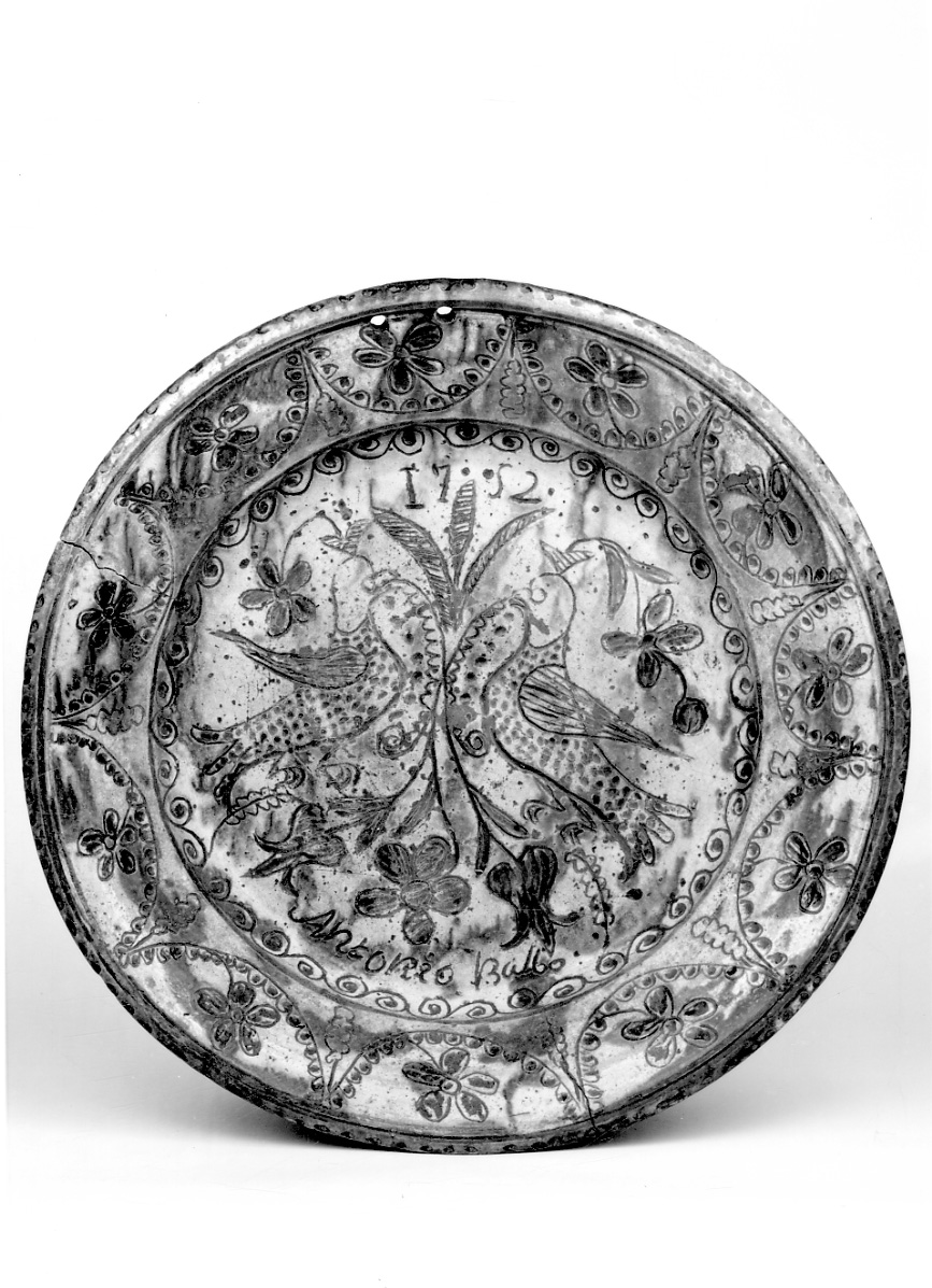 piatto da parata, opera isolata di Balbo Antonio (sec. XVIII)