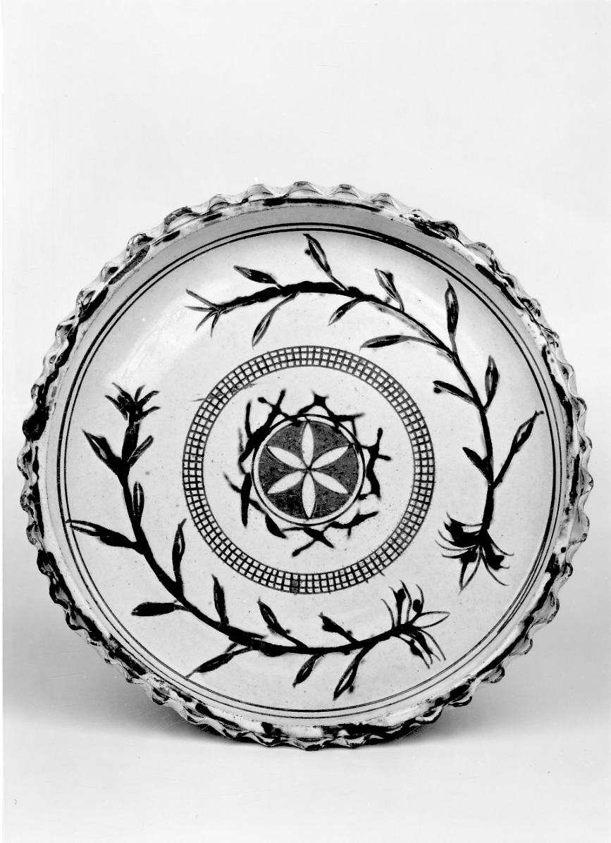 piatto, opera isolata - bottega piemontese (sec. XVIII)