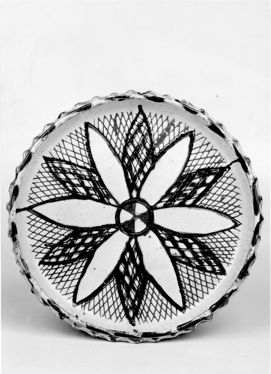 piatto, opera isolata - bottega piemontese (sec. XVIII)