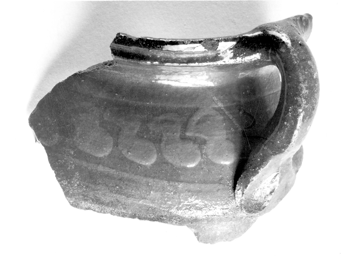 olla, frammento - bottega piemontese (secc. XVII/ XIX)