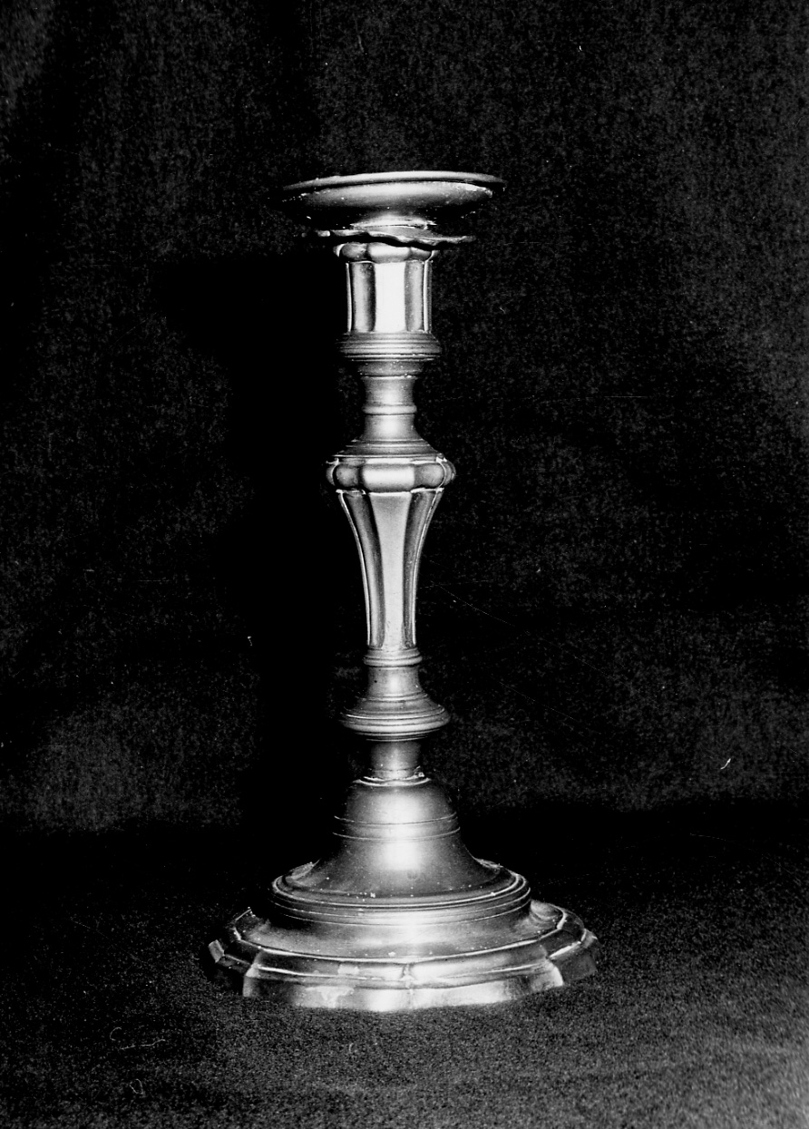 candeliere, serie - bottega piemontese (seconda metà sec. XVIII)